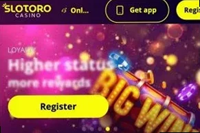 Slotoro Casino, screenshot af hjemmesiden
